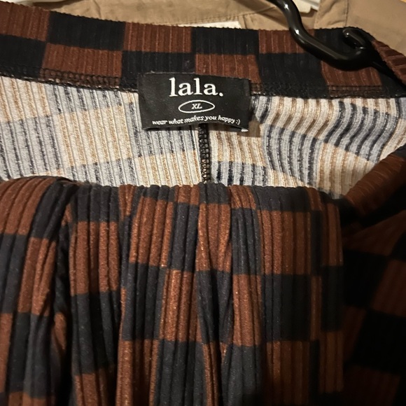 Brown/Black checker Dressed in Lala playsuit - Picture 3 of 4